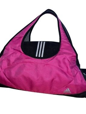 Adidas pink black weekend travel bag